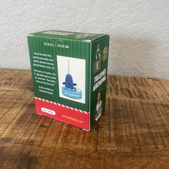 Elf Movie 20th Anniversary Talking Narwhal Figurine Brand new In Box - Picture 4 of 5